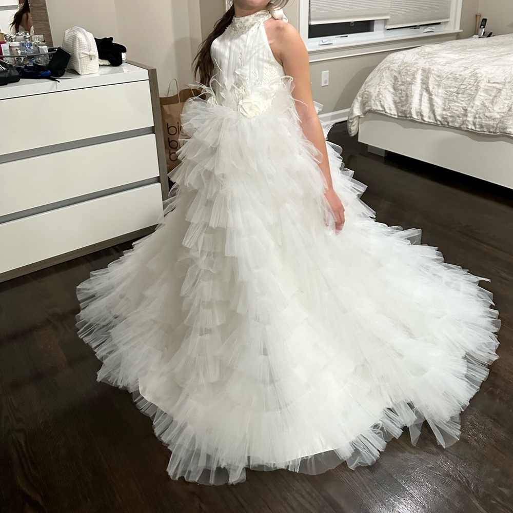 Flower girl formal party dress